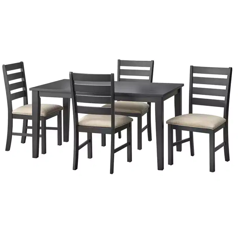 Lifestorey 5pc Peggy Farmhouse Rectangular Dining Set