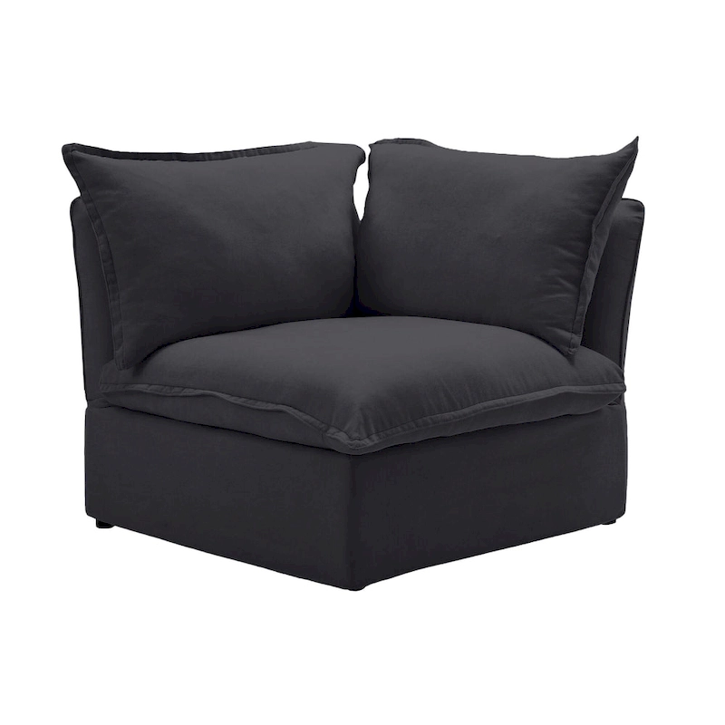 6 Piece U-shaped Velvet Upholstery Modular Sectional Sofa with 2 Ottoman