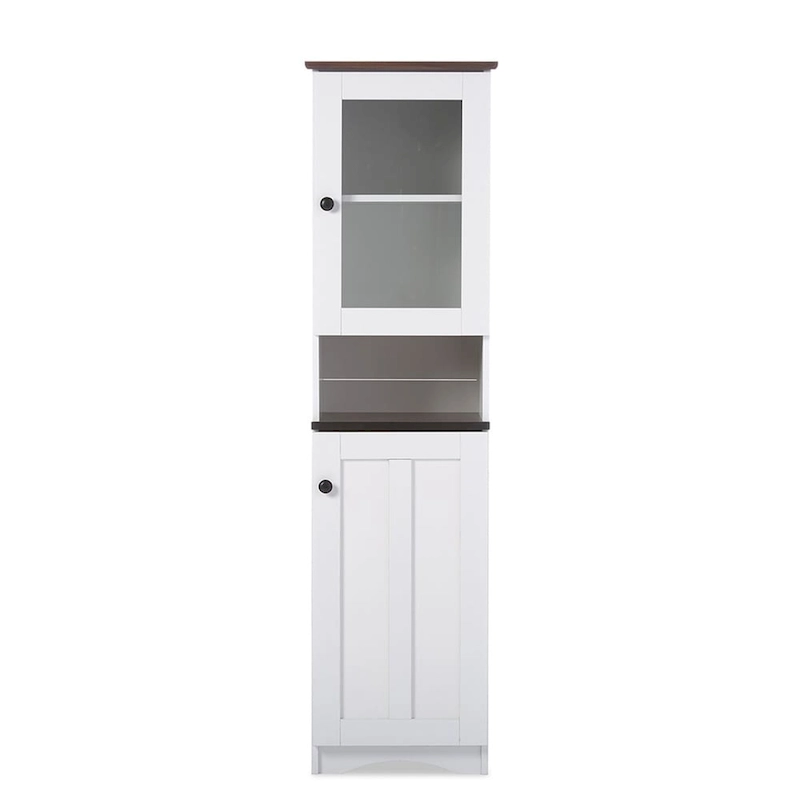 Traditional White Wood Kitchen Storage by Baxton Studio