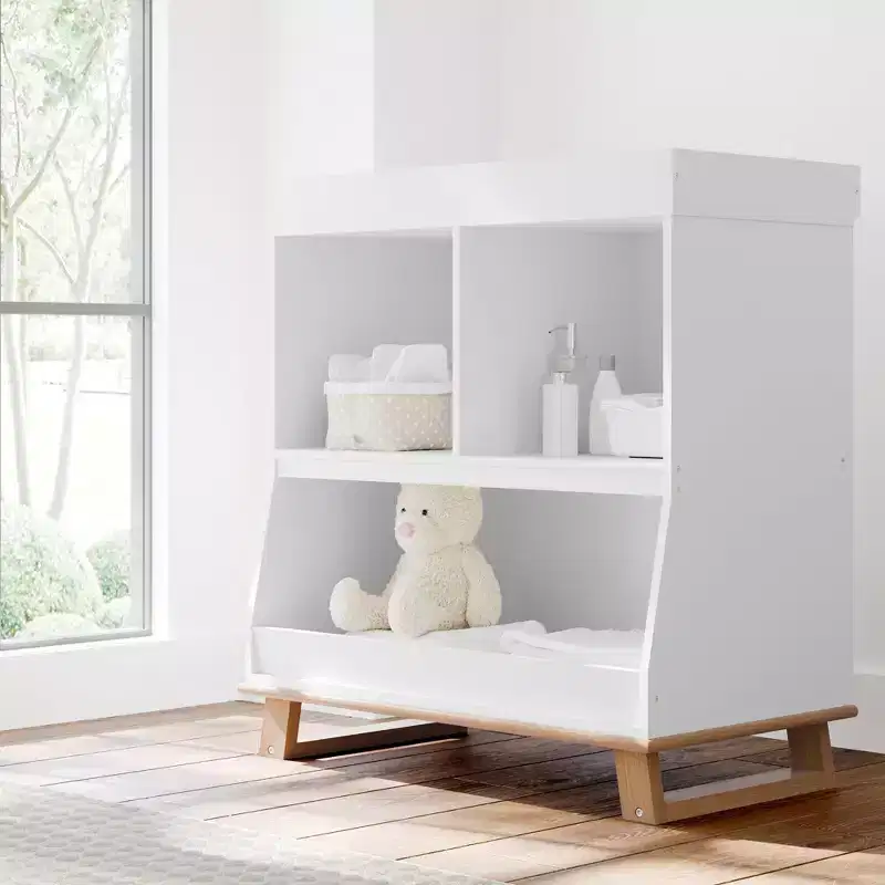 Storkcraft Modern Convertible Changing Table and Bookcase