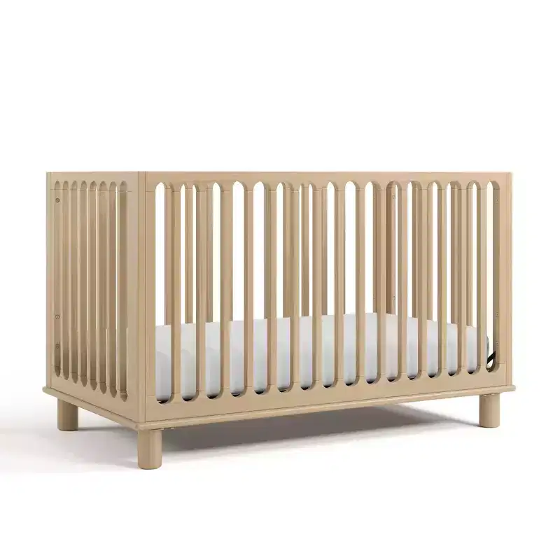 3-in-1 Convertible Crib with Toddler Guardrail