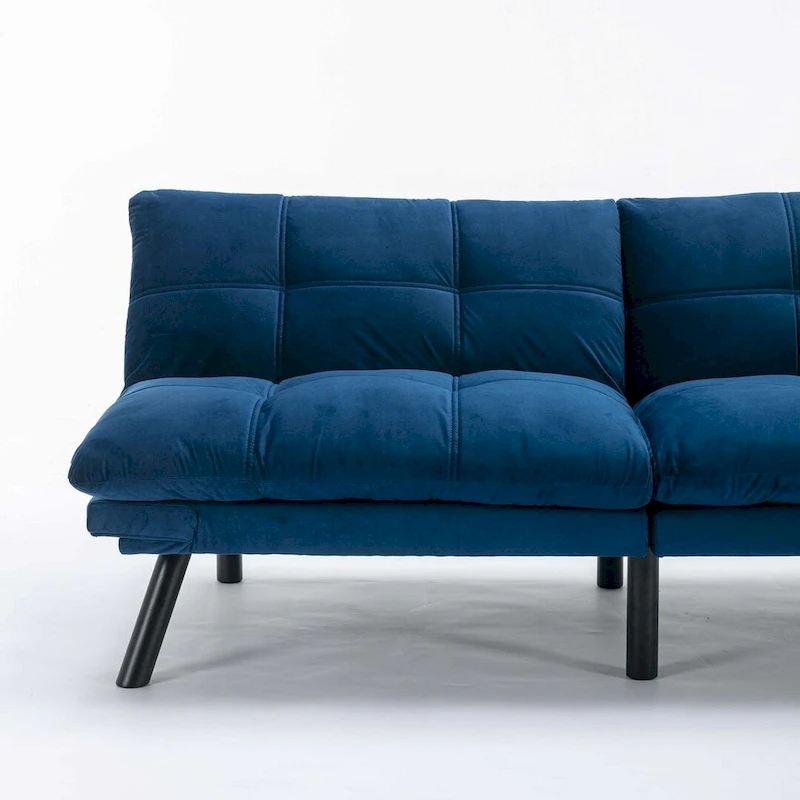 Modern Upholstered 2-Seater Sofa Bed with Adjustable Backrest and Armrests - 70:l