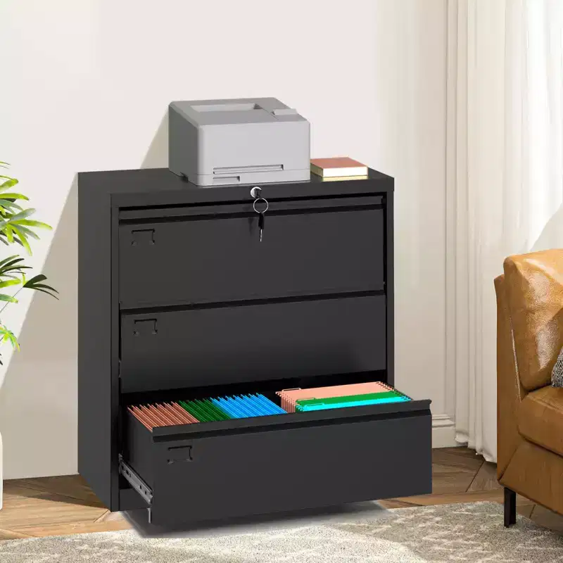Metal Storage Cabinet, 73 Inch Garage Storage with Locking Doors and Adjustable Shelves, Heavy Duty Tool Cabinet with 3 Drawers for Office, Workshop