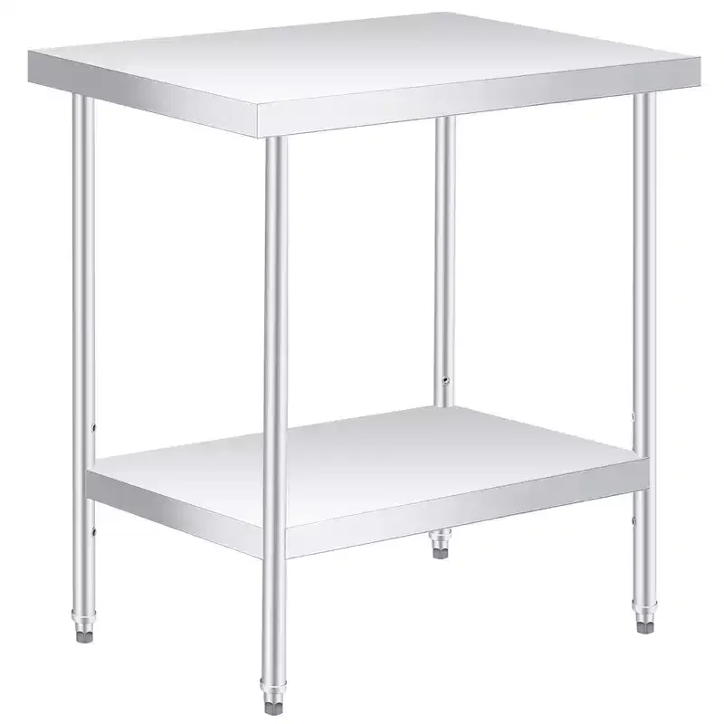 Acekool 30 x 24 Inch Stainless Steel Work Table with Lower Shelf