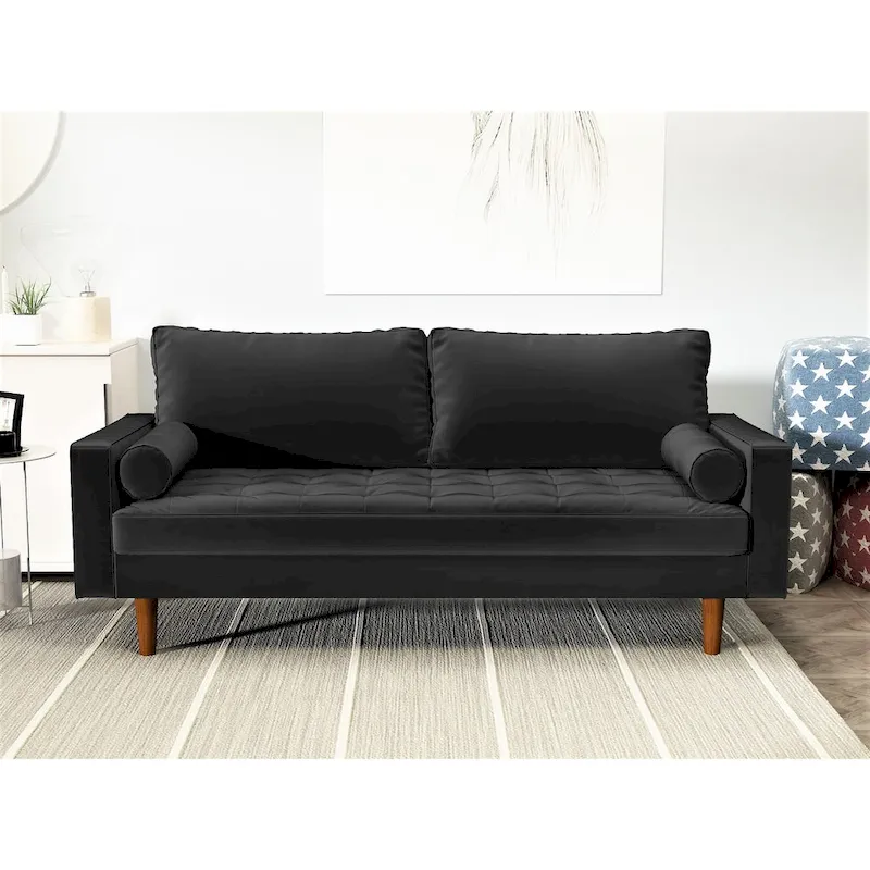 Velvet Mid-century Style Sofa