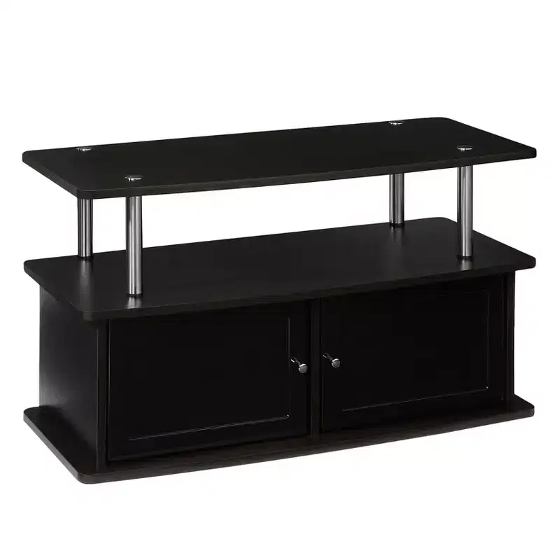Designs2Go TV Stand for TVs up to 49 with 2 Storage Cabinets and Shelf - Breighton Home