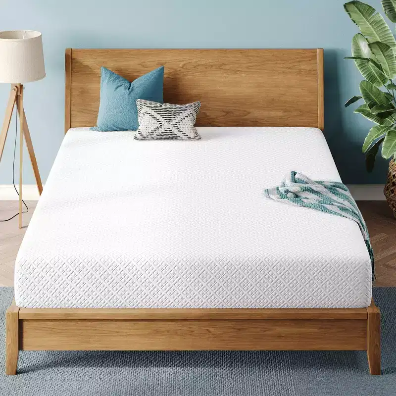 Gel Memory Foam Mattress with Bamboo Charcoal Layer and Polyester Cover