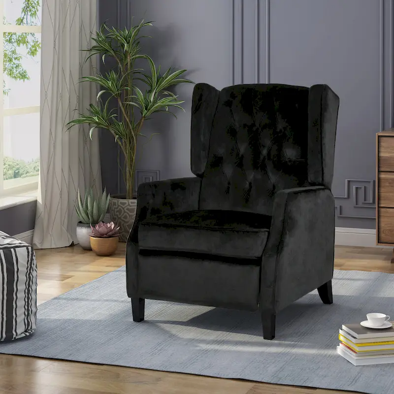 Keating Traditional Wingback Recliner by Christopher Knight Home