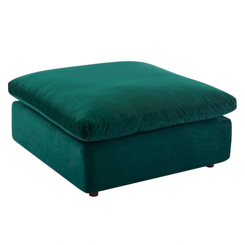 Commix Down Filled Overstuffed Velvet 7-Piece Sectional Sofa