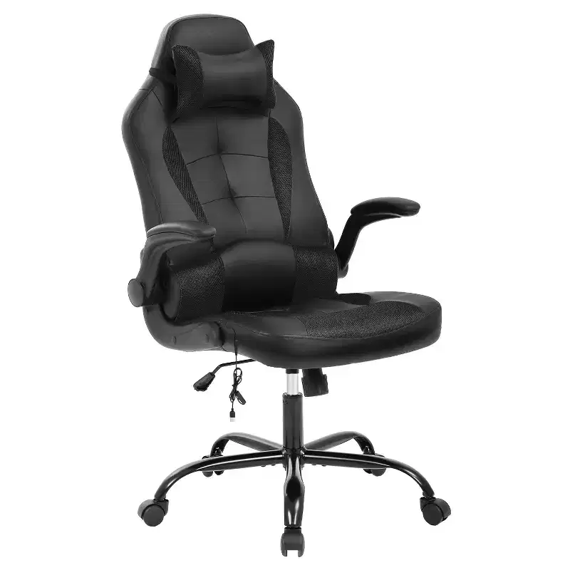 FDW Gaming Chair Office Chair with Lumbar Support PU Leather Video Game Chairs for Adults