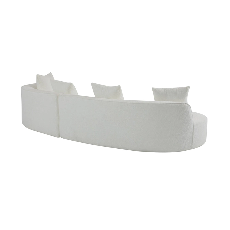 Christopher Knight Home - Linda Fabric Curved Sectional Sofa