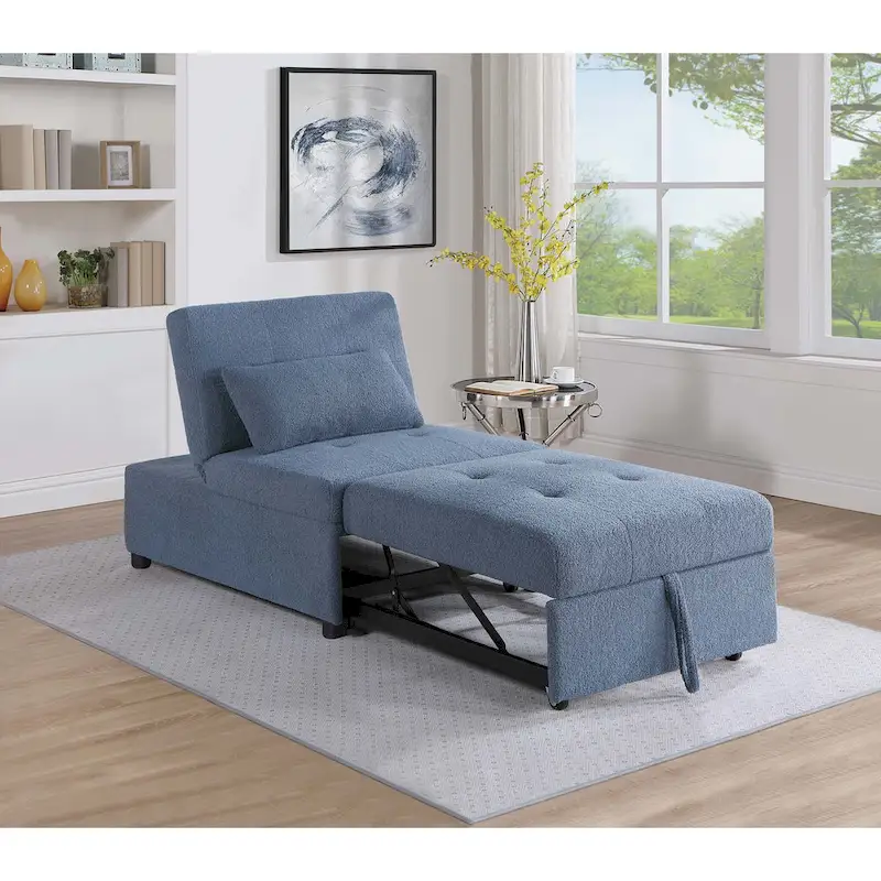 Poundex Convertible Sofa