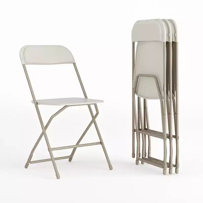 650 lb. Capacity Premium Home and Event Plastic Folding Chair (4 Pack)