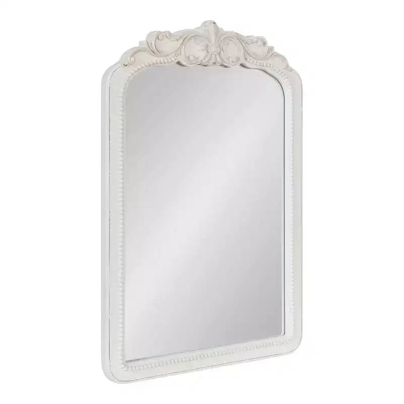Framed Wall Mirror - White, Rectangle, 30 x 20 in.