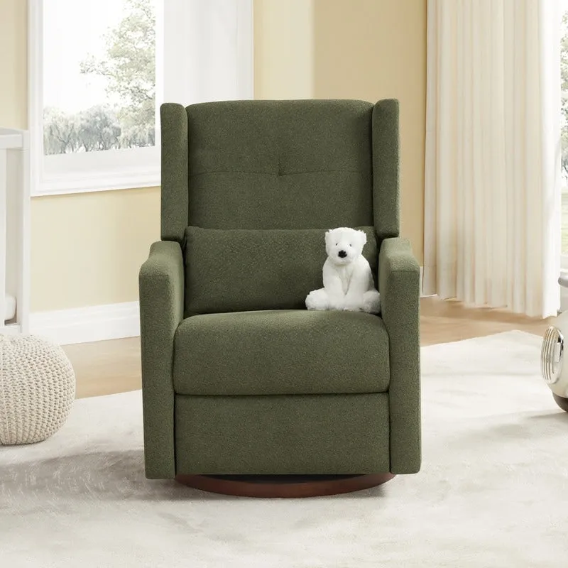 Lincoln Manual Swivel Glider Recliner with Lumbar Pillow