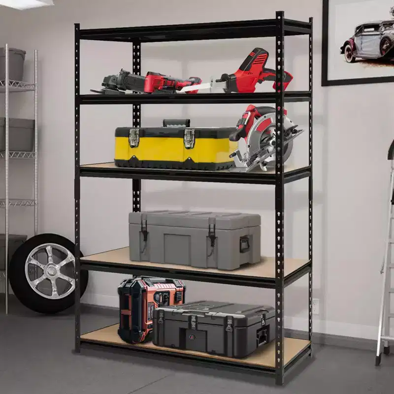 Heavy Duty Garage Shelving Units,5-Tier Adjustable Storage Shelves,Loads 2000 LBSS,Adjustable Garage Storage Shelving, Metal Storage