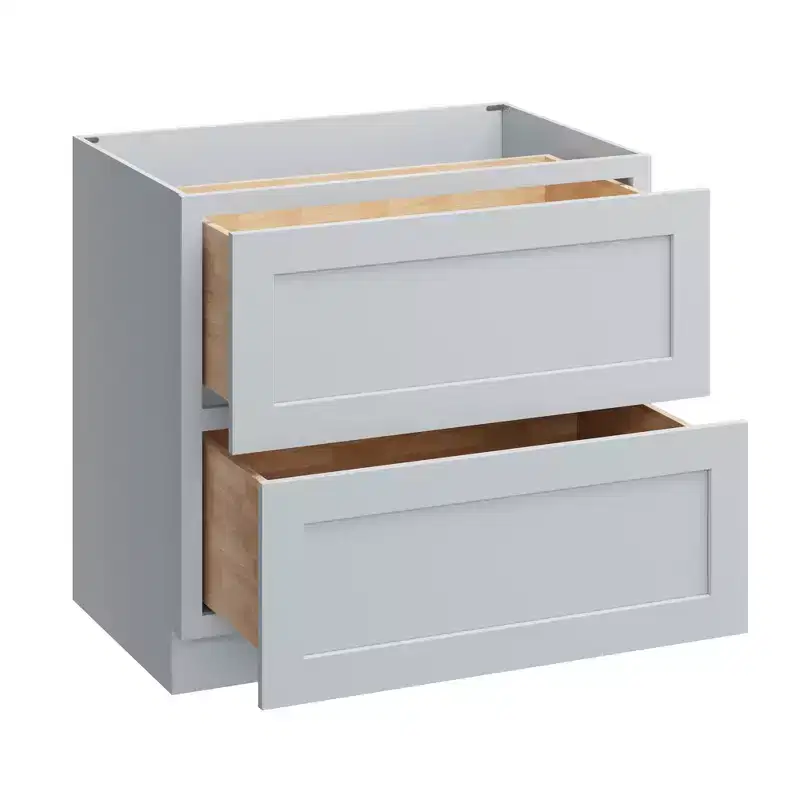 CASAINC 36 in. W x 34.5 in. H x 24 in. D 2-Drawer Base Kitchen Cabinet  Soft-Close, Plywood Frame - Ready to Assemble