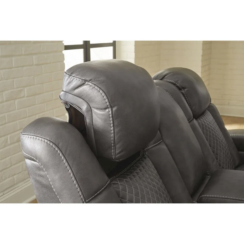 Signature Design by Ashley Fyne-Dyme Power Reclining Sofa - 85 W x 43 D x 43 H