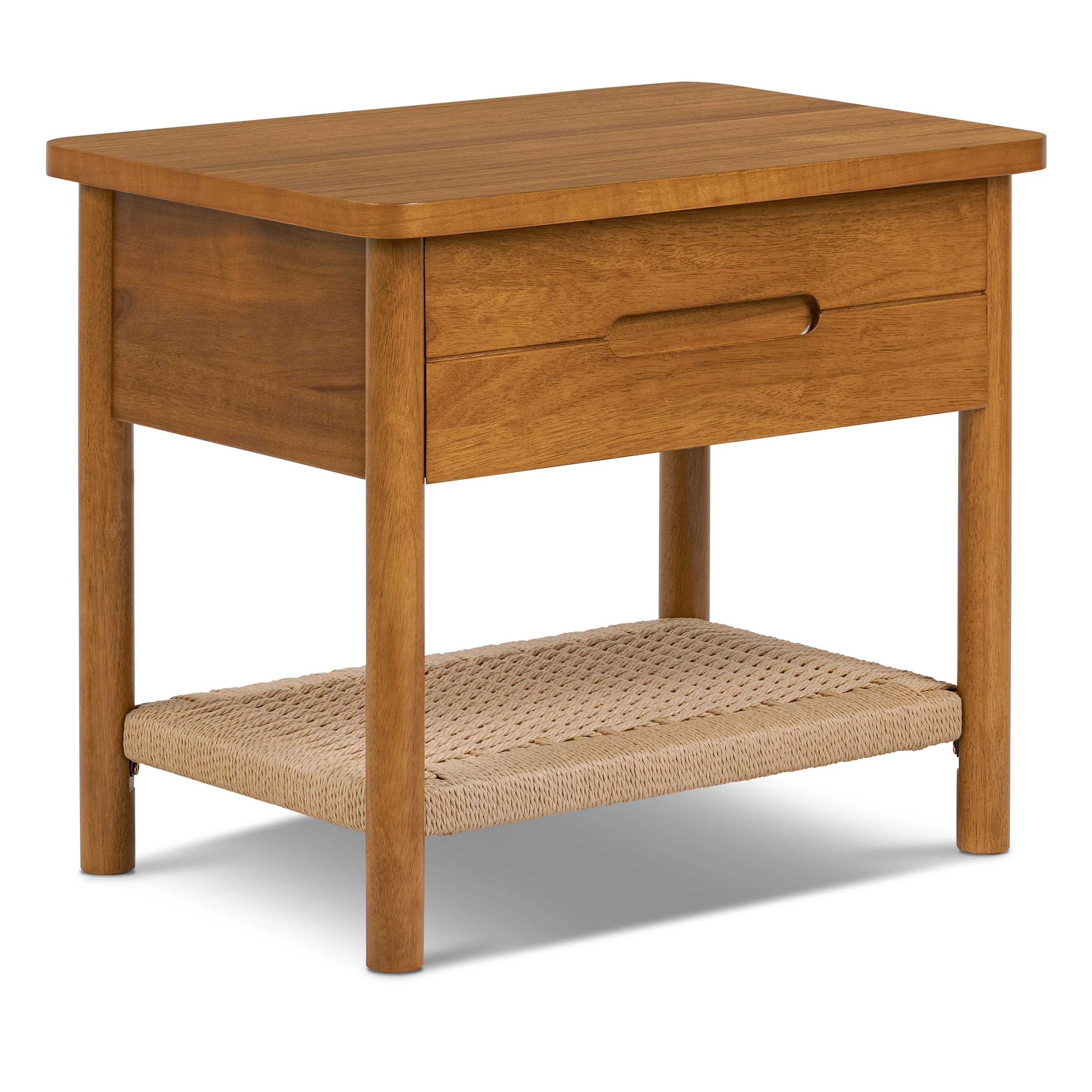 Modern Light Brown Nightstand for Bedroom