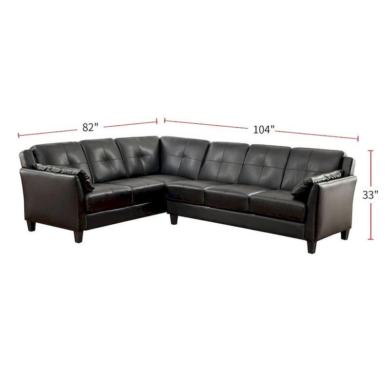 Leatherette Modular Plush Sectional Sofa