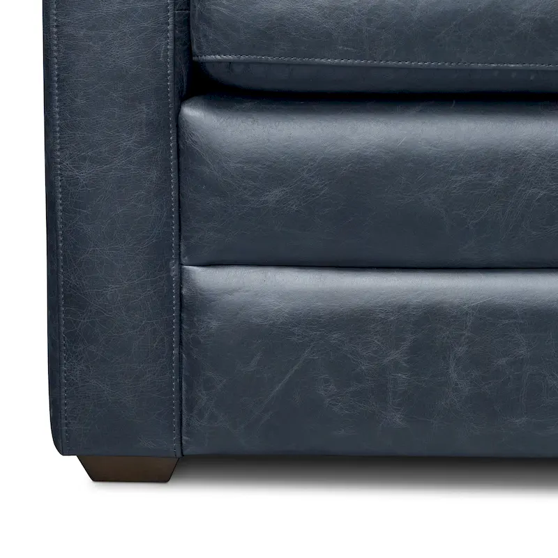 Poly & Bark Napa 82 Leather Pull-Out Convertible Sleeper Sofa - Full Grain Genuine Italian Leather