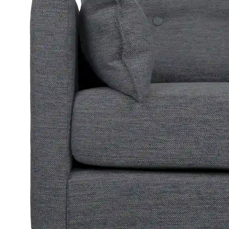Symonds Tufted Club Chair with Accent Pillows by Christopher Knight Home