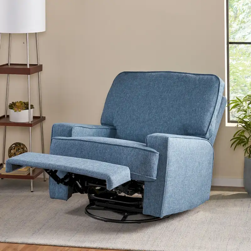 Crockett Traditional Glider Recliner with Swivel by Christopher Knight Home