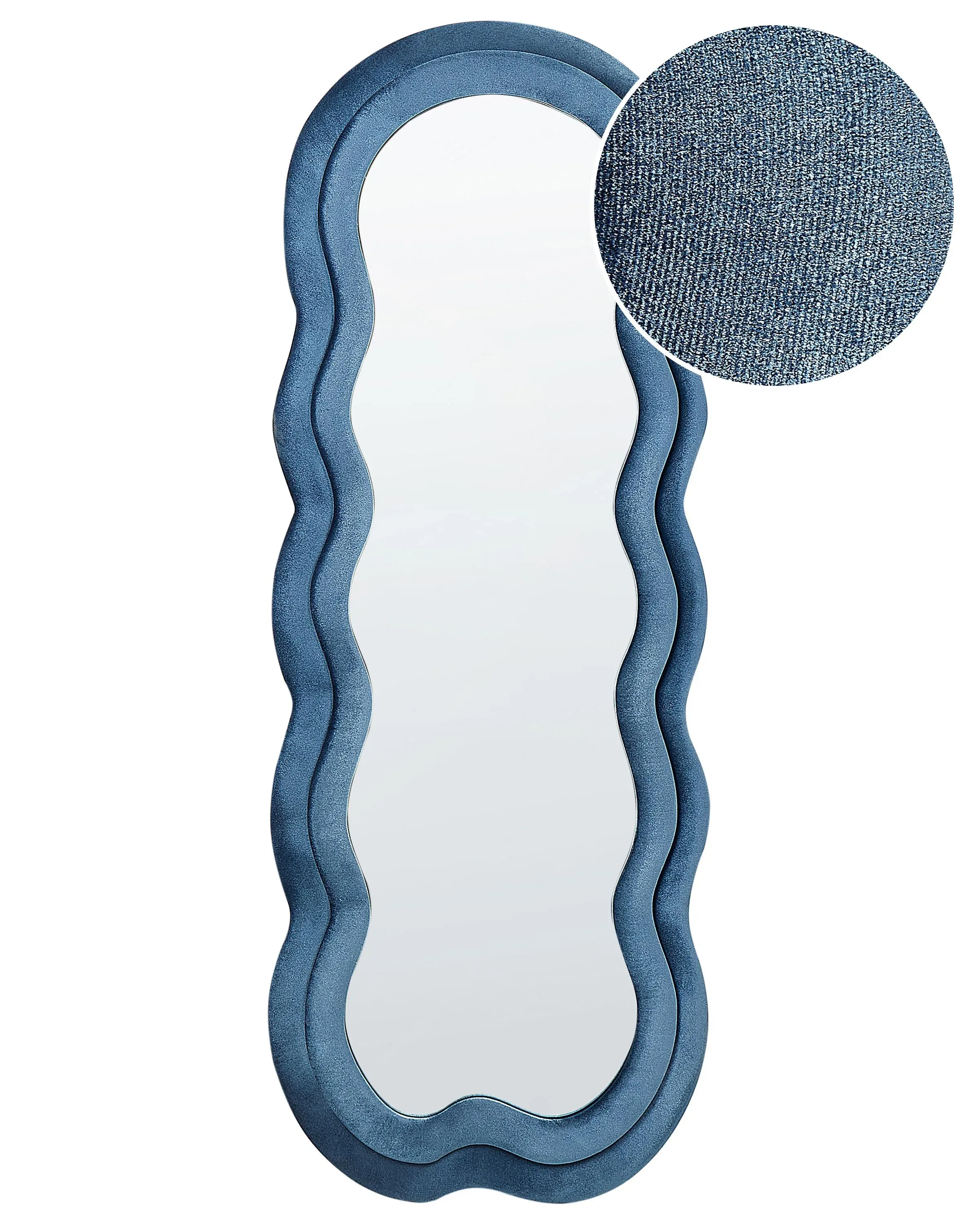 Specchio Velluto Blu 57x160 cm