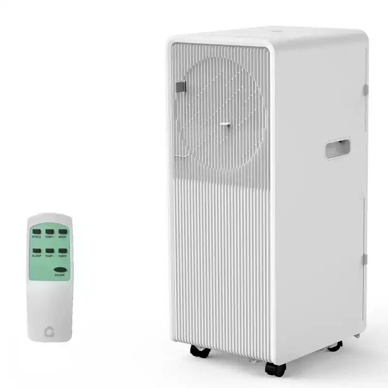 12,000 BTU Portable AC - 3-in-1 White Air Conditioner (1 Pack) for Small Rooms 190-250 Sq.Ft | Drainage-Free with Remote & Window Kit