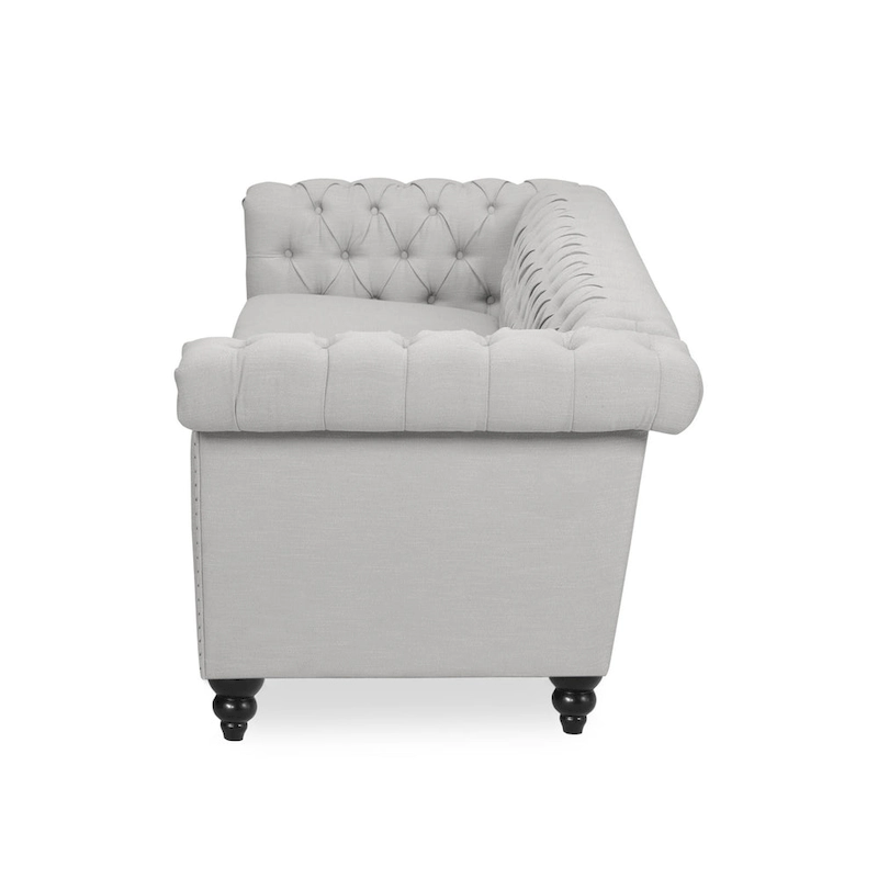 Parkhurst Tufted Grey Chesterfield Sofa by Christopher Knight Home
