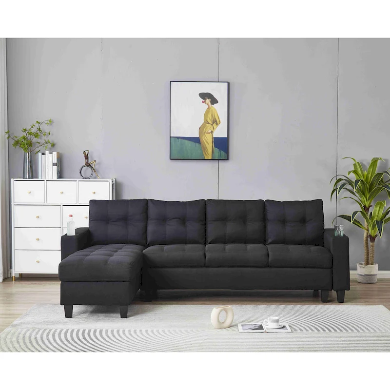Reversible Chaise Sectional Sofa