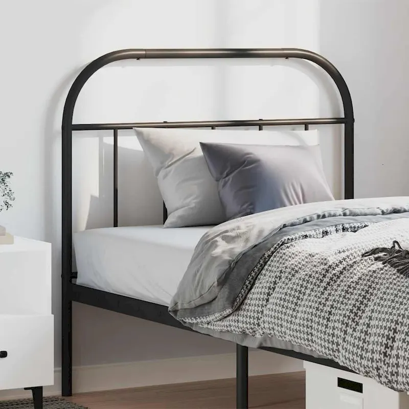 vidaXL 38.2 Inch Metal Headboard, Farmhouse Rustic Headboard Only