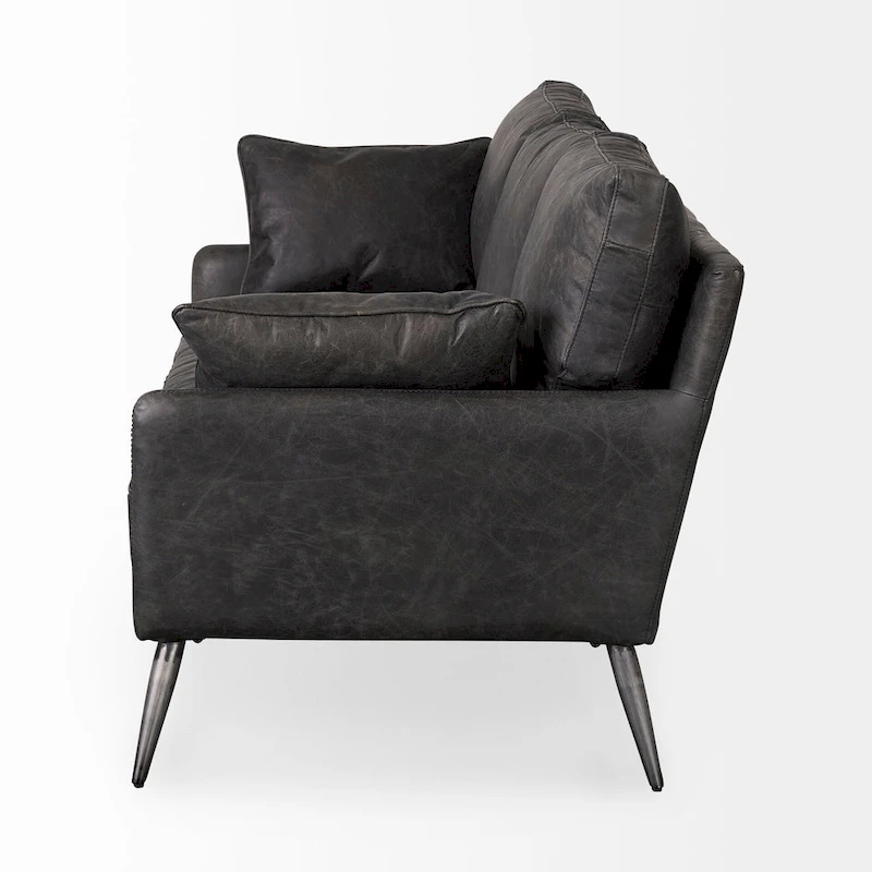 Cochrane II Brown Genuine Leather Sofa - 82.0L x 33.0W x 32.3H