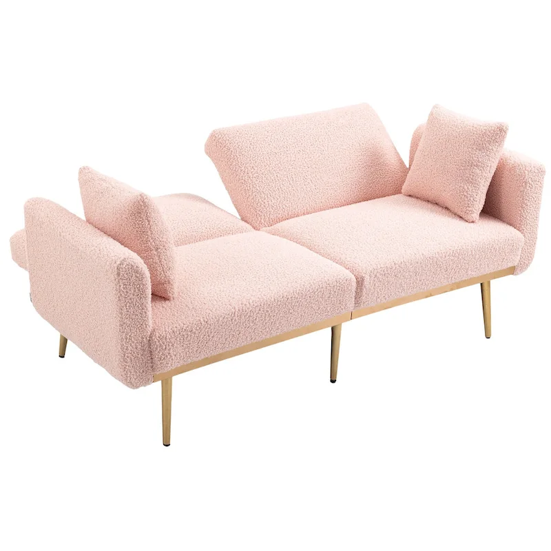 Linen Modular Sofa Section Armless Accent Chair