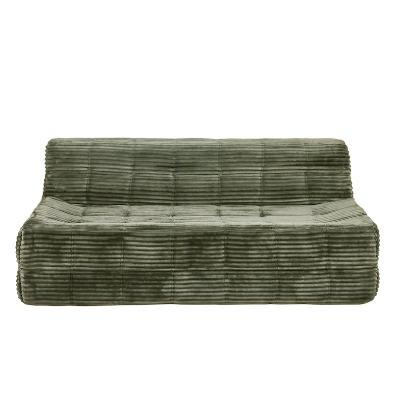 75 Foam 3-Seat Sofa with No Assembly, Space-Saving Design, and Easy Setup