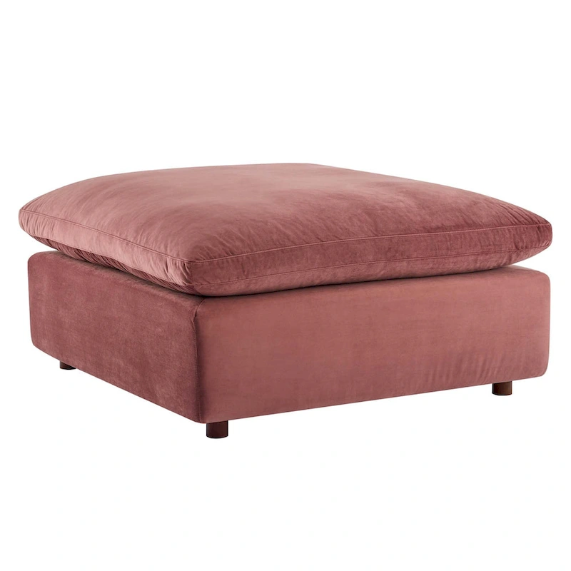 Commix Down Filled Overstuffed Velvet 7-Piece Sectional Sofa