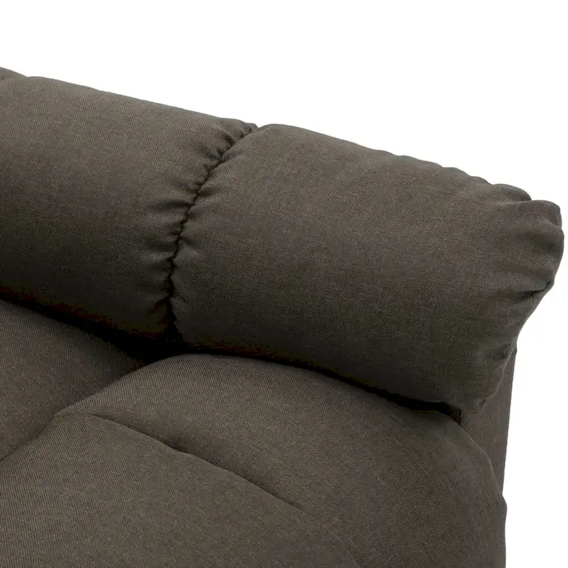 vidaXL Recliner Taupe Fabric - 29.1 x 38.9 x 40.1