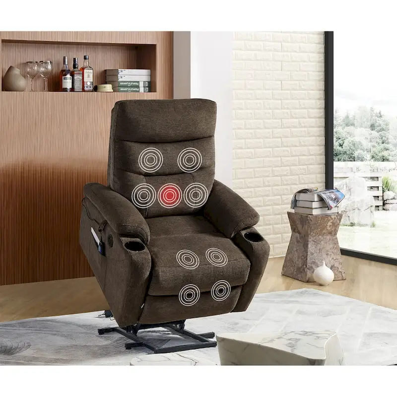 Christopher Knight Home Electric Power Lift Recliner Chair with Massage