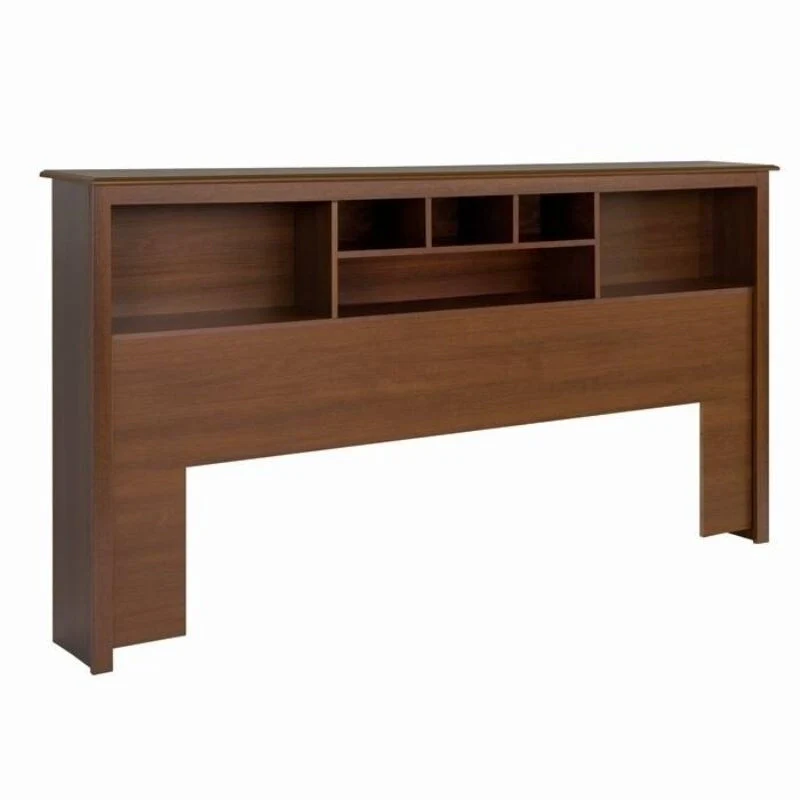 King Size Storage Headboard - Cherry Finish