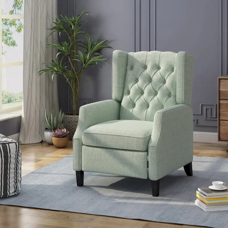 Keating Traditional Wingback Recliner by Christopher Knight Home