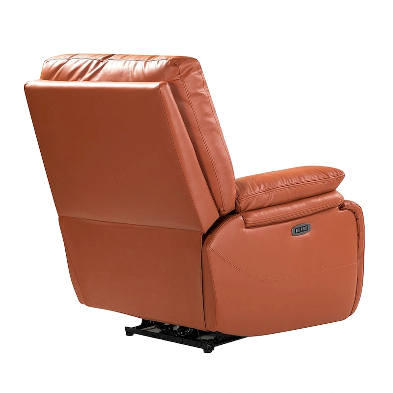 Clara Genuine Leather Power Recliner with Cushion Padded, Set of 2