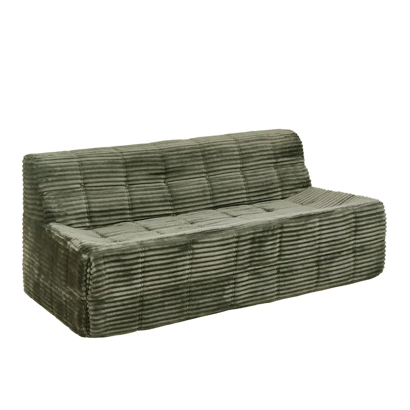 75 Foam 3-Seat Sofa with No Assembly, Space-Saving Design, and Easy Setup