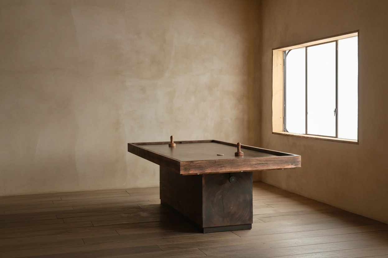 & Dining Table - from air table to dining table from reclaimed wood and glass Adjustable dining top included Made by master craftsmen in piece is...