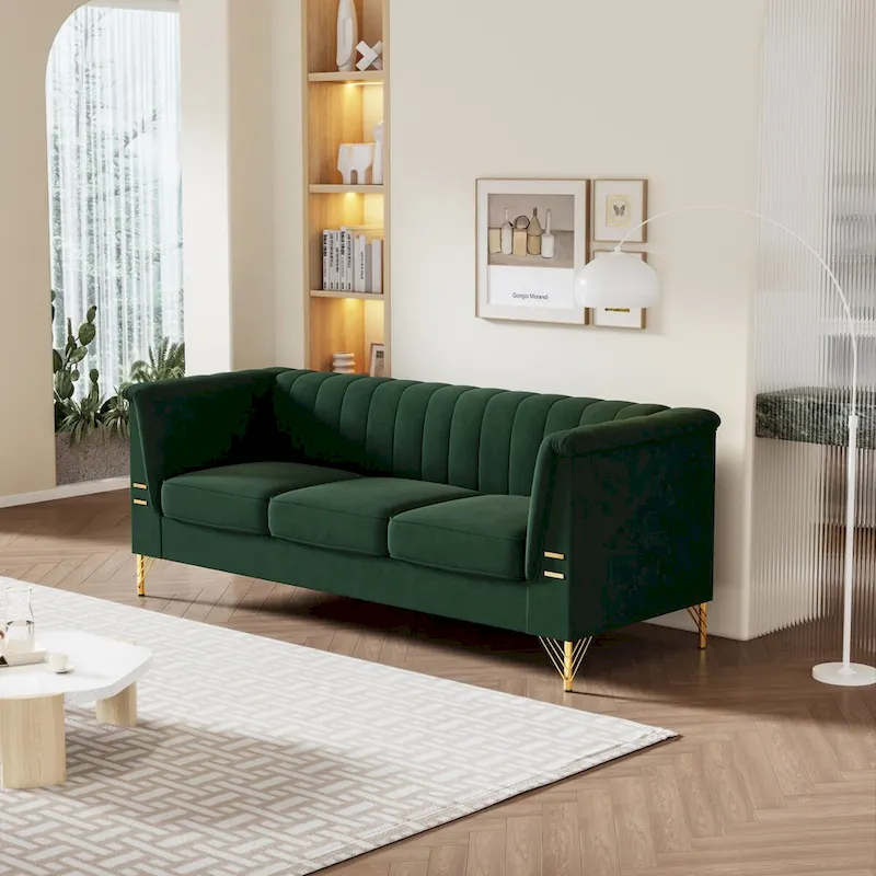 82.67 W Velvet Sofa