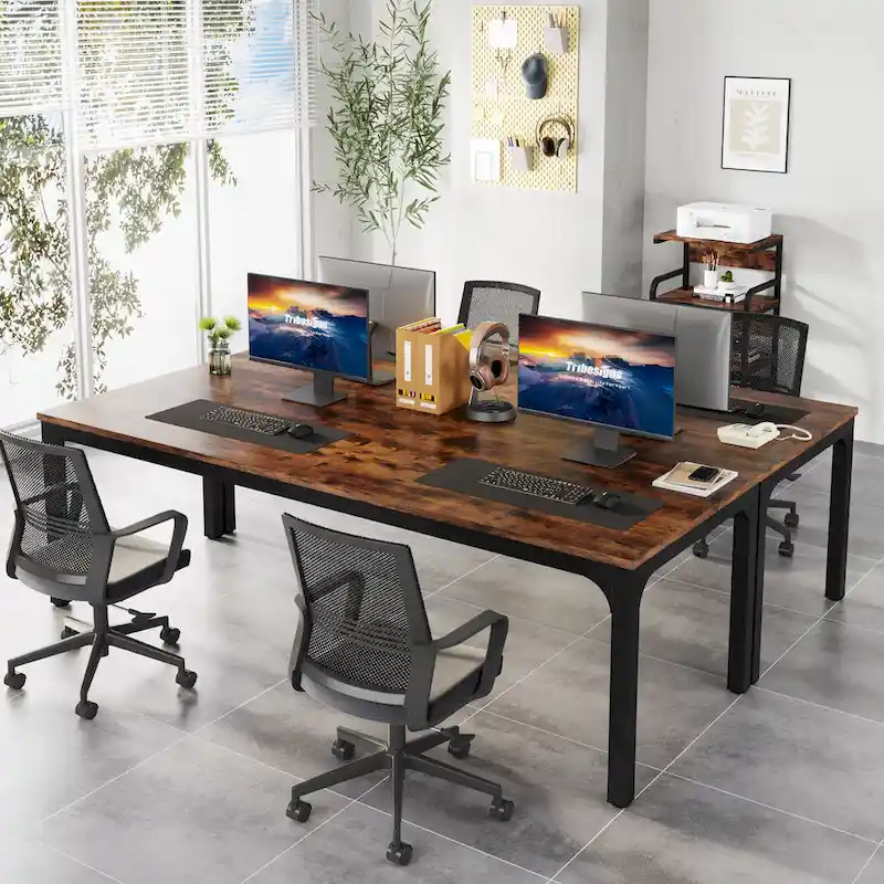 78.7 Inches Extra Long Computer Desk 2 Person Desk