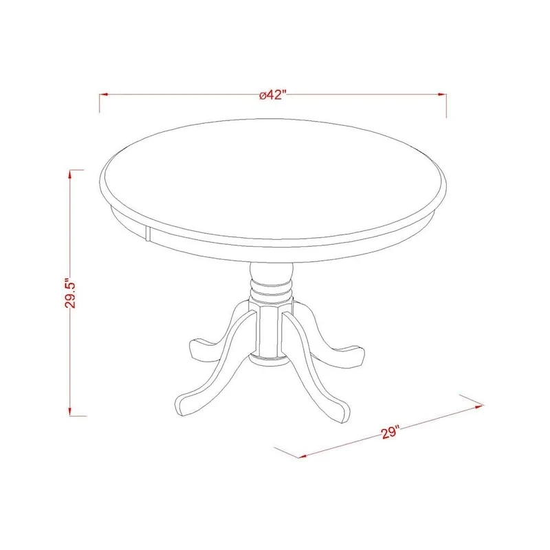 East West Furniture Kitchen Table Set- a Dining Room Table and Kitchen Chairs
