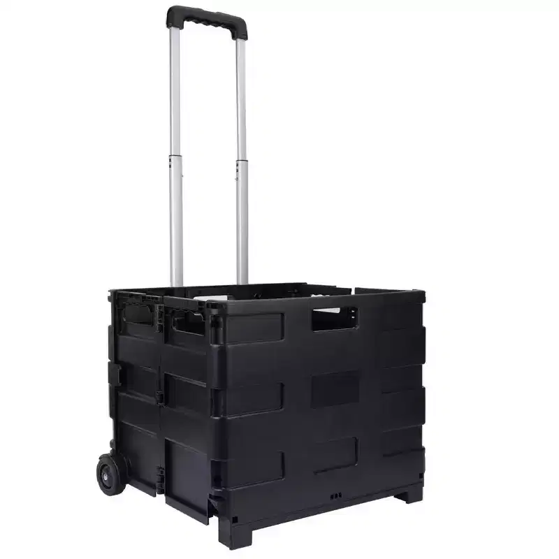 Elevon Office Cart Rolling Cart Basket Storage Container with Wheels and Handle