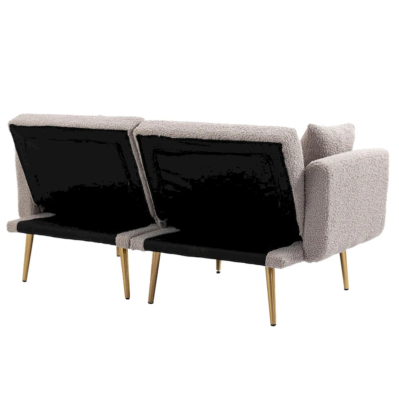 Linen Modular Sofa Section Armless Accent Chair