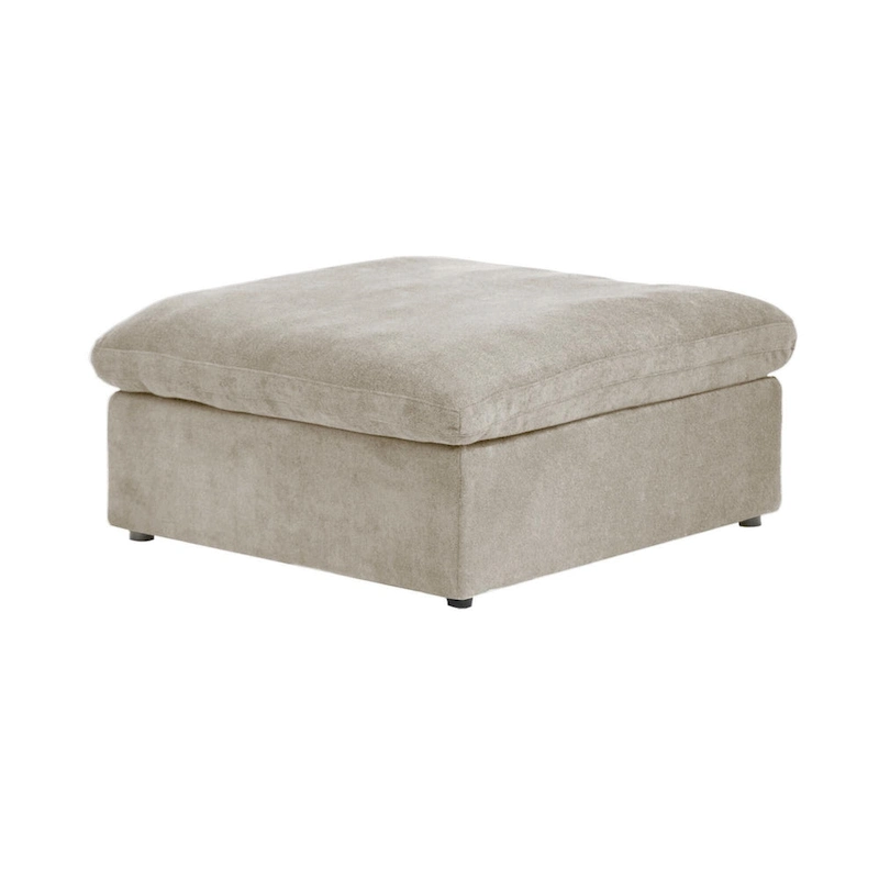 160 Modern Linen Upholstery 4 Piece Sectional Sofa Minimalism Commix Down Filled Modular Couches