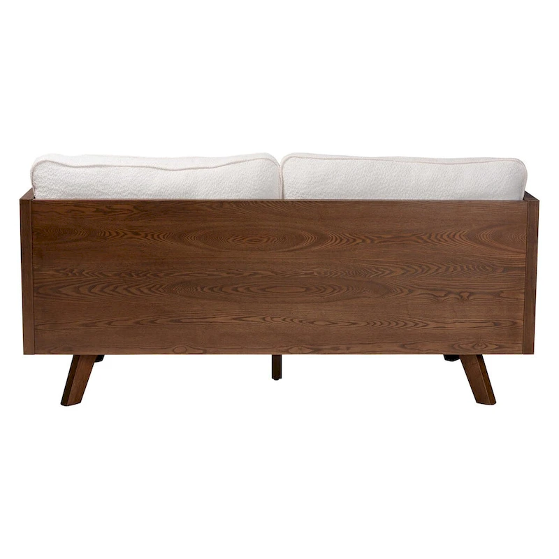 Uriel Mid-Century Modern Boucle Fabric Sofa
